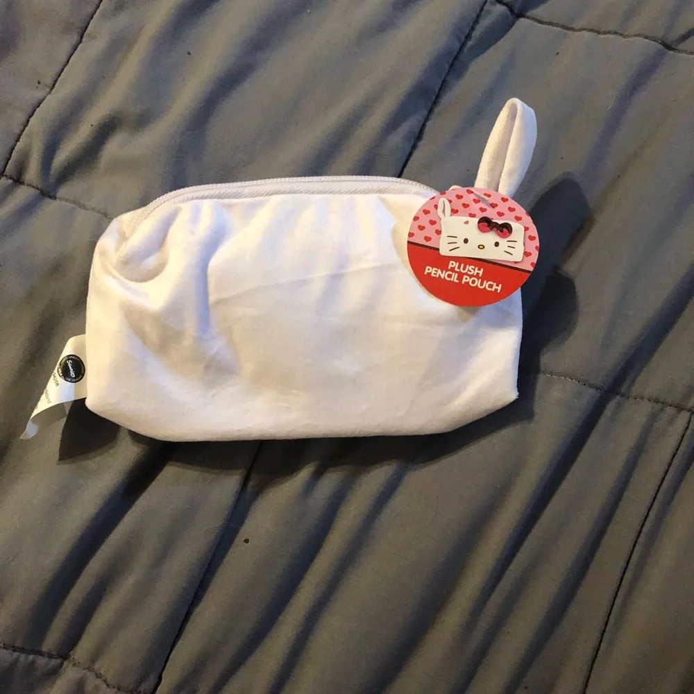Hello Kitty, Plush Pencil Pouch New